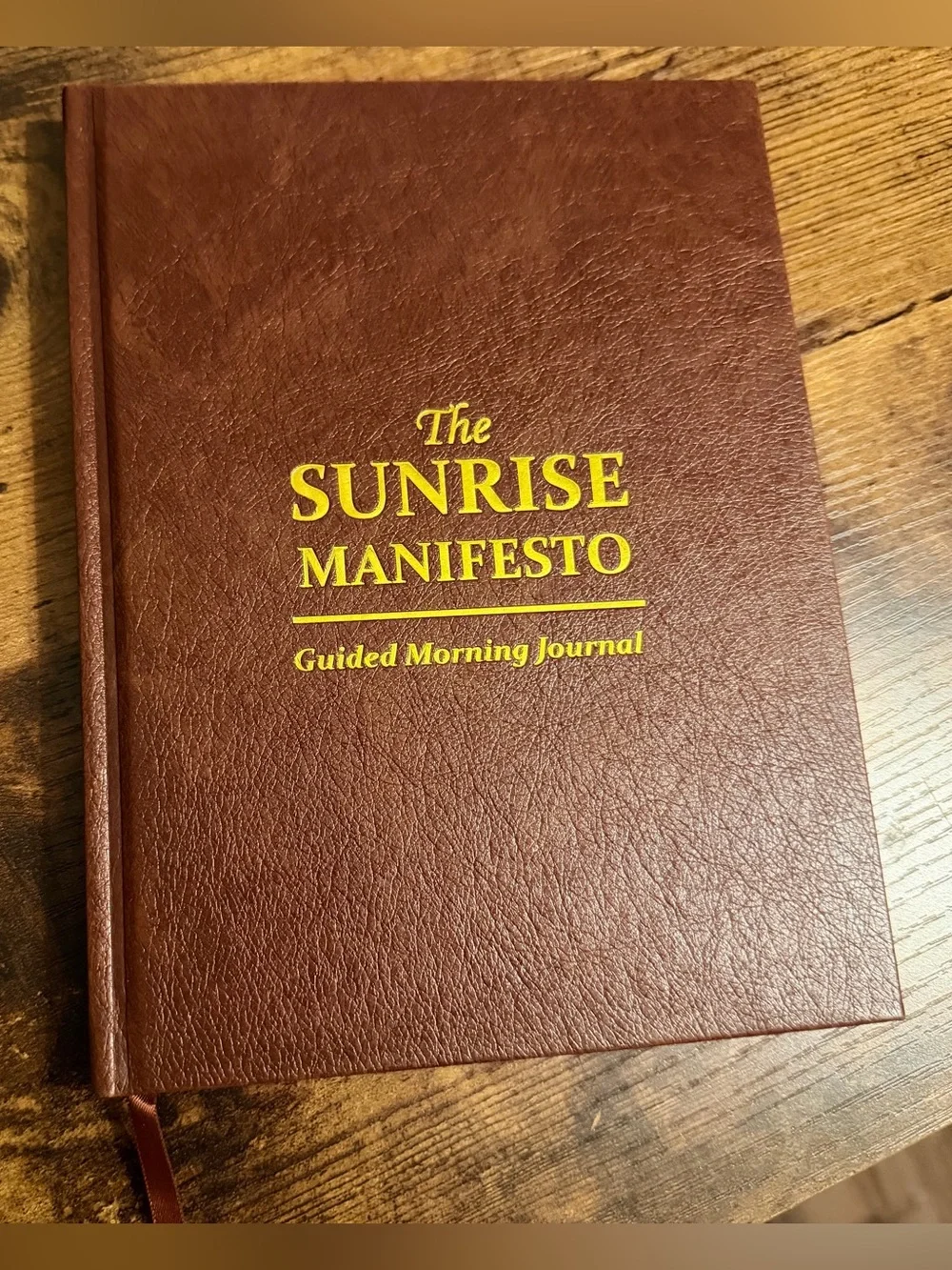 SaltWrap Sunrise Manifesto: Daily Morning Guided Journal for Gratitude New
